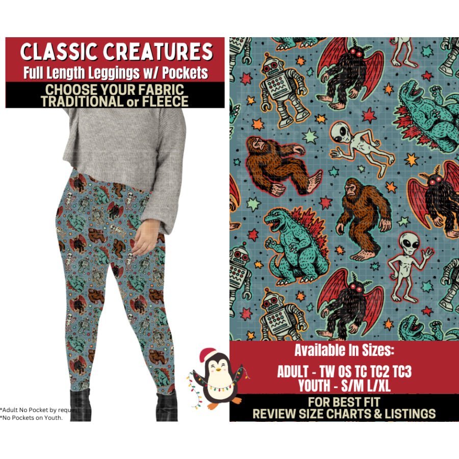 Preorder Custom Styles Classic Creatures Closes 4 Sep ETA early Jan 2026 Leggings