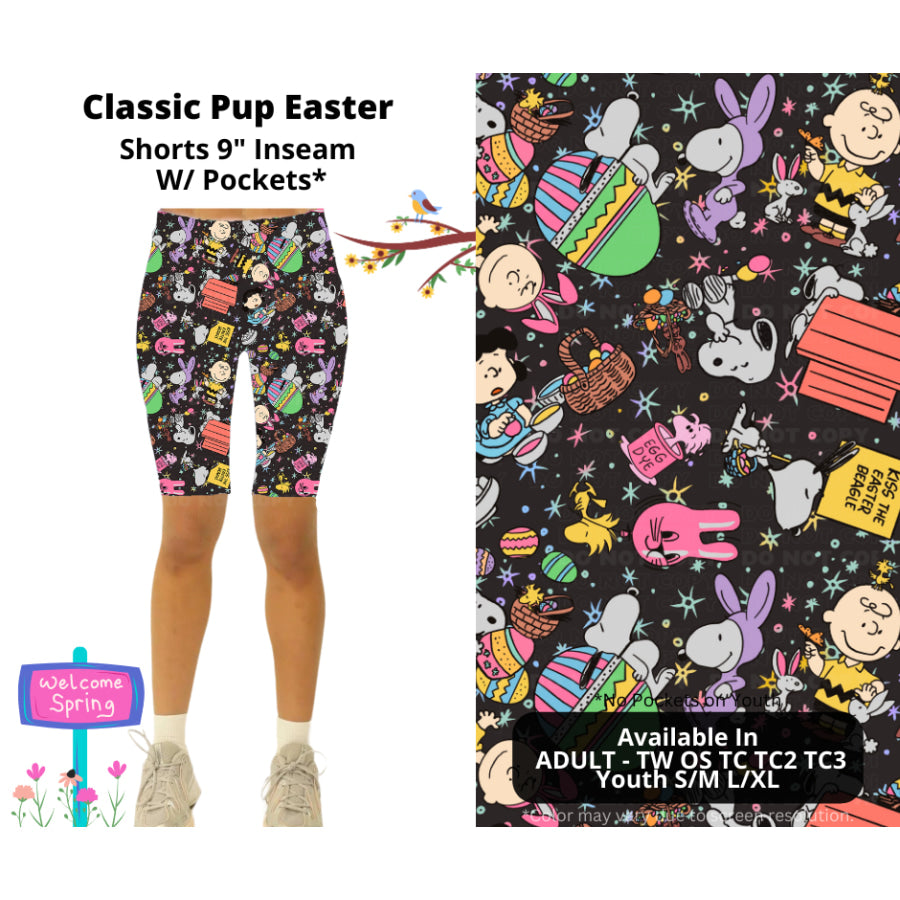 PREORDER Custom Styles - Classic Pup Easter - Closes 22 Jan - ETA late Apr 2025 Leggings