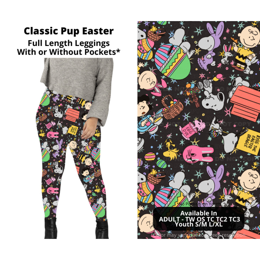 PREORDER Custom Styles - Classic Pup Easter - Closes 22 Jan - ETA late Apr 2025 Leggings