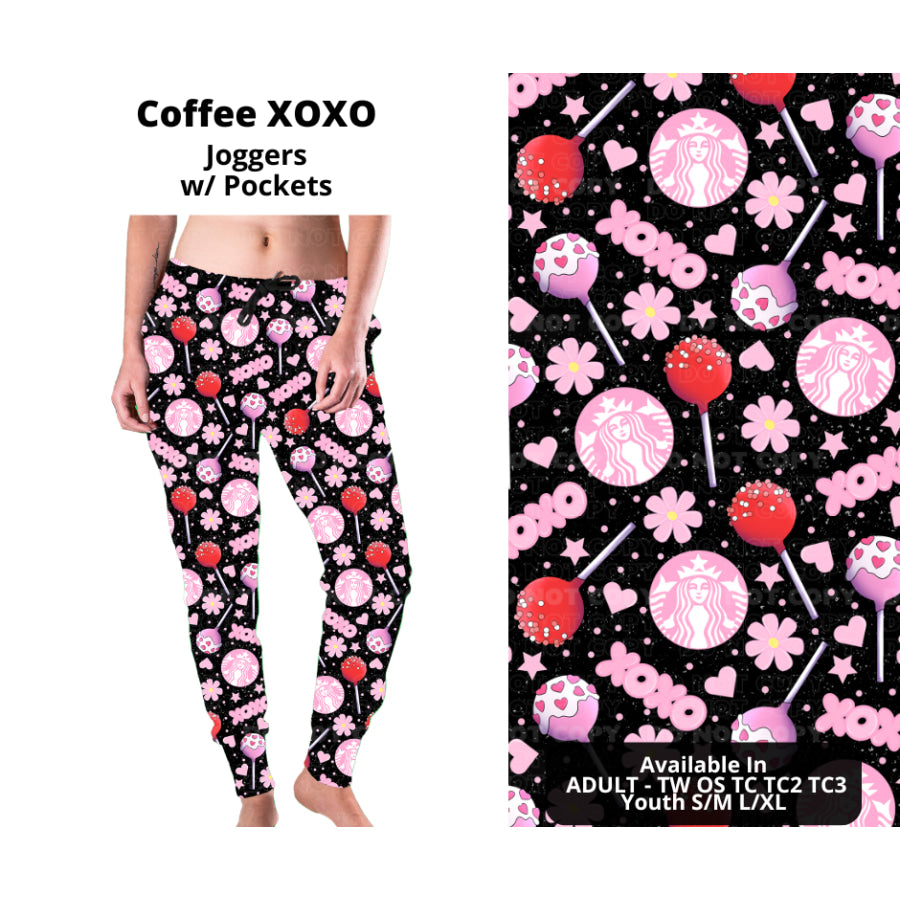 PREORDER Custom Styles - Coffee XOXO - Closes 21 Nov - ETA late Feb 2025 Leggings