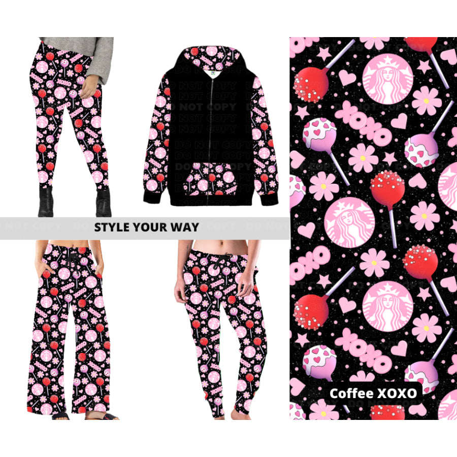 PREORDER Custom Styles - Coffee XOXO - Closes 21 Nov - ETA late Feb 2025 Leggings