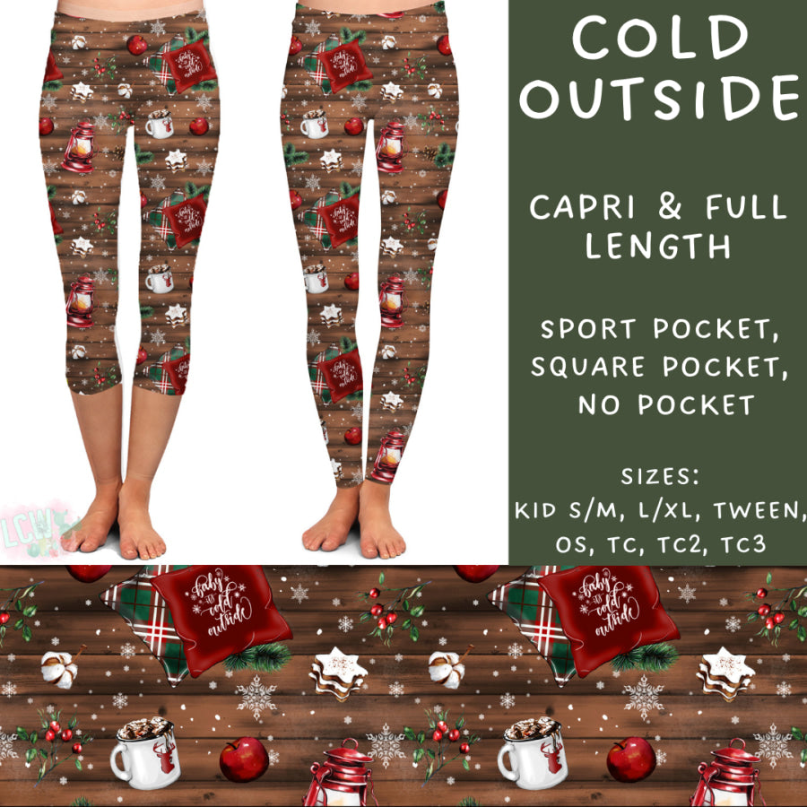 Preorder Custom Styles - Cold Outside - Closes 31 Oct - ETA early Jan 2025 Leggings