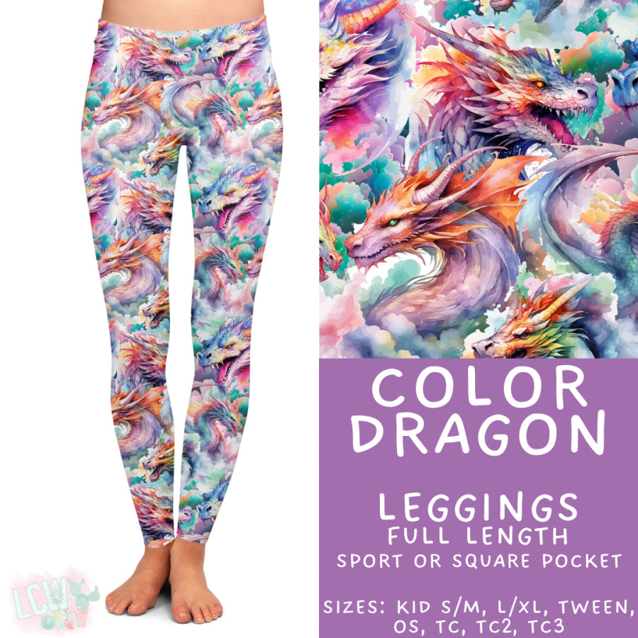 Preorder Custom Styles - Color Dragon - Closes 29 Sep - ETA late Dec 2025 Leggings