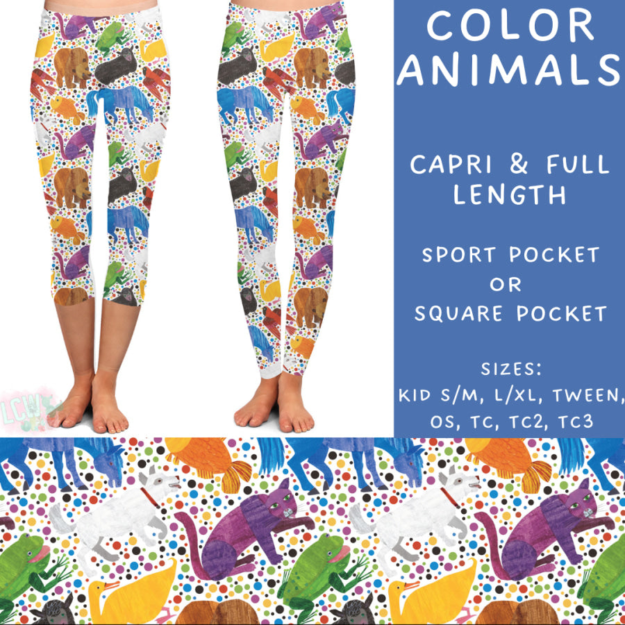 Preorder Custom Styles - Colour Animals - Closes 21 Mar - ETA mid Jun 2025 Leggings