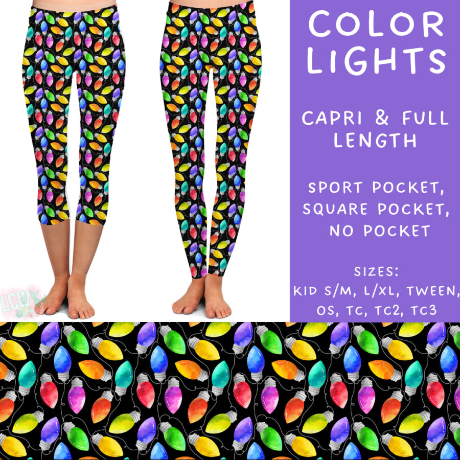 Preorder Custom Styles - Colour Lights - Closes 31 Oct - ETA early Jan 2025 Leggings