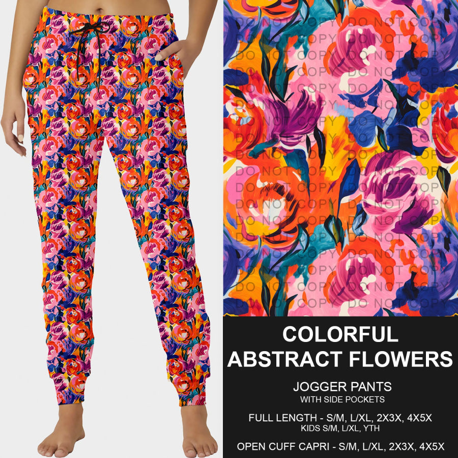 PREORDER Custom Styles - Colourful Abstract Flowers - Closes 13 May - ETA early Aug 2025 Loungewear