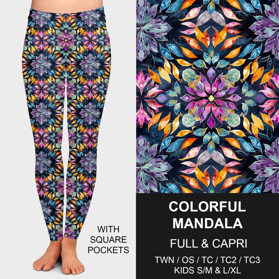 PREORDER Custom Styles - Colourful Mandala - Closes 28 Jan - ETA late May 2025 Loungewear