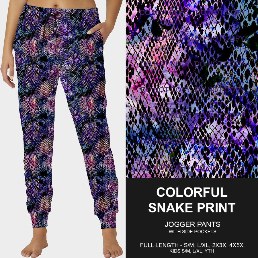 PREORDER Custom Styles - Colourful Snake Print - Closes 25 Feb - ETA late May 2025 Loungewear