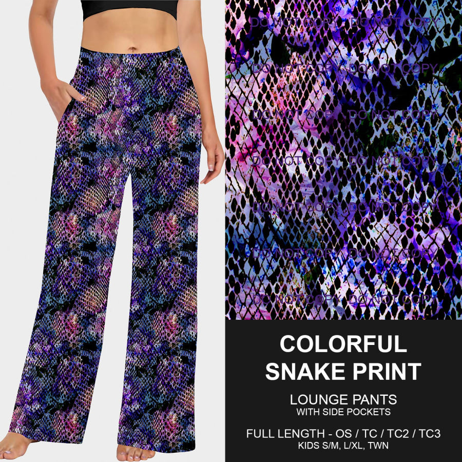 PREORDER Custom Styles - Colourful Snake Print - Closes 25 Feb - ETA late May 2025 Loungewear