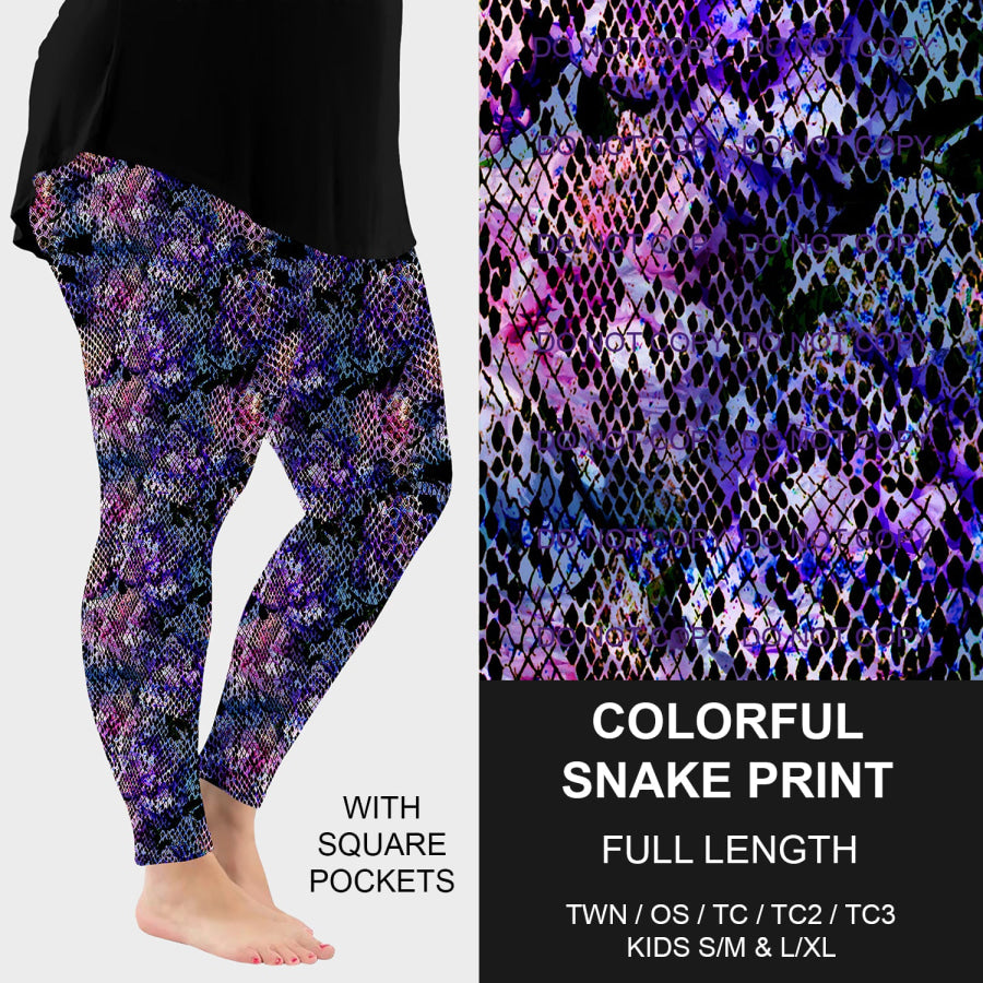 PREORDER Custom Styles - Colourful Snake Print - Closes 25 Feb - ETA late May 2025 Loungewear