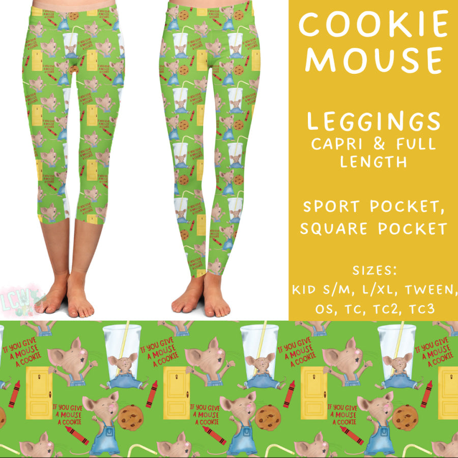 Preorder Custom Styles - Cookie Mouse - Closes 17 Jan - ETA late Apr 2025 Leggings