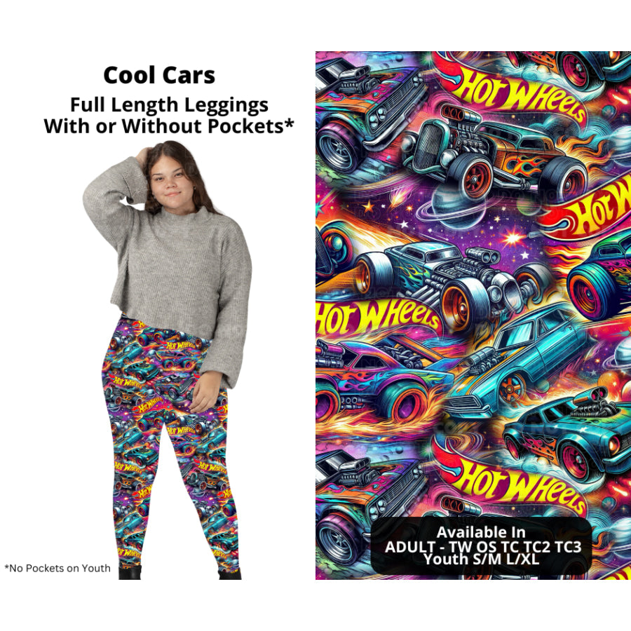 PREORDER Custom Styles - Cool Cars - Closes 27 Nov - ETA late Feb 2025 Leggings