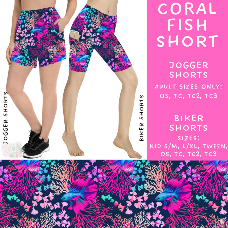 Preorder Custom Styles - Coral Fish - Closes 20 Mar - ETA mid Jun 2025 Leggings