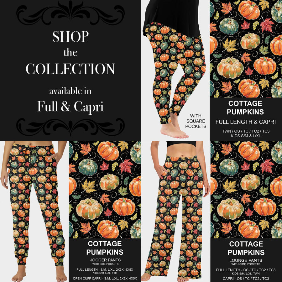 PREORDER Custom Styles - Cottage Pumpkins - Closes 29 Jul - ETA late Oct 2025 Loungewear