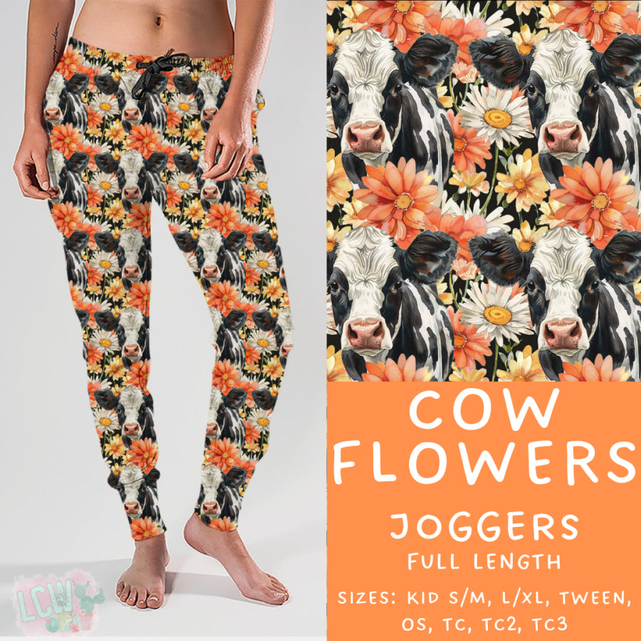 Preorder Custom Styles - Cow Flowers - Closes 10 Mar - ETA early Jun 2025 Leggings