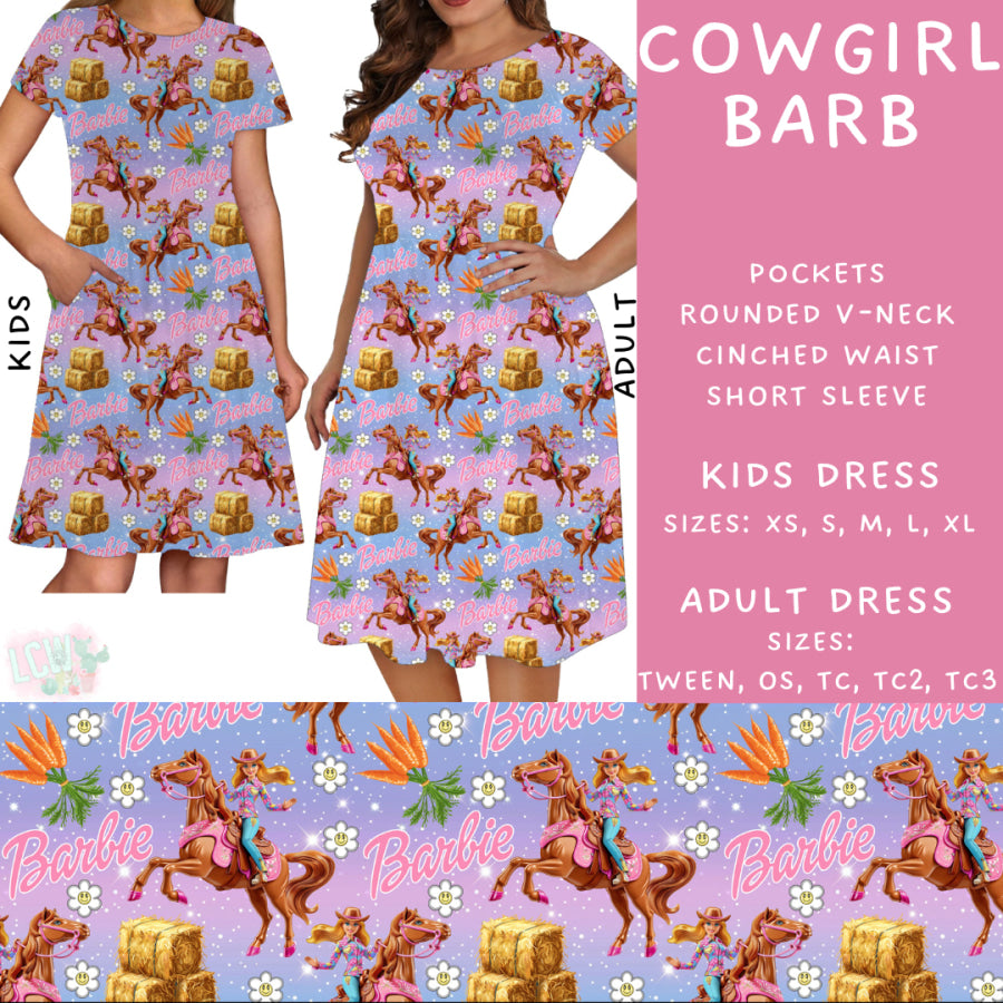 Preorder Custom Styles - Cow Girl Barb - Closes 29 Jan - ETA late Apr 2025 Leggings