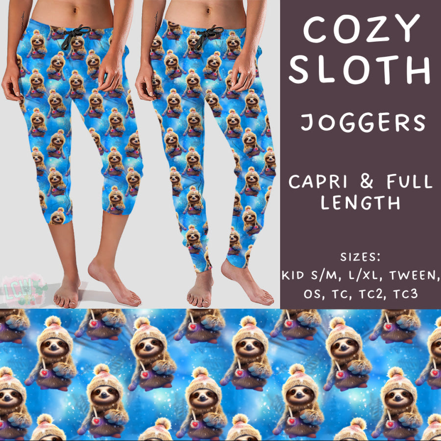 Preorder Custom Styles - Cozy Sloth - Closes 22 Nov - ETA early Feb 2025 Leggings