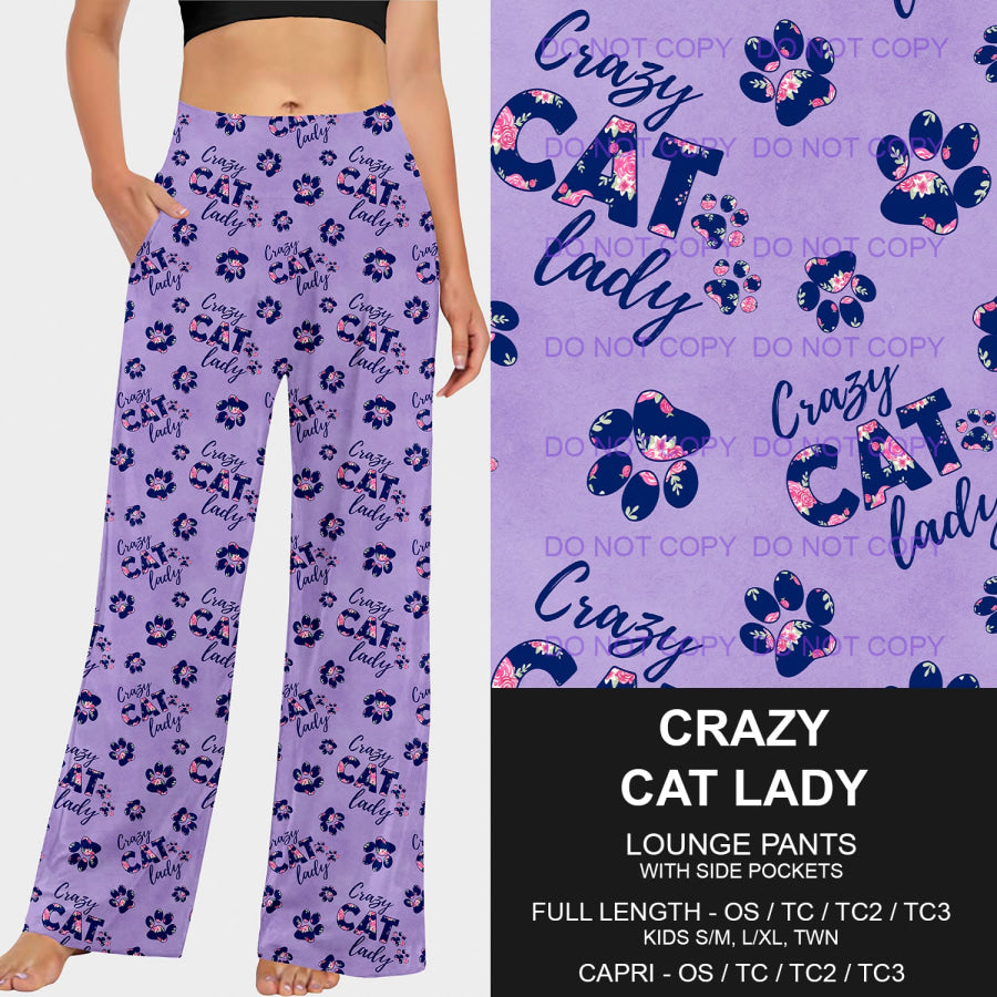 PREORDER Custom Styles - Crazy Cat Lady - Closes 18 Mar - ETA mid Jun 2025 Loungewear