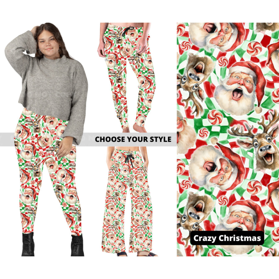 PREORDER Custom Styles - Crazy Christmas - Closes 7 Oct - ETA late Dec 2024 Leggings