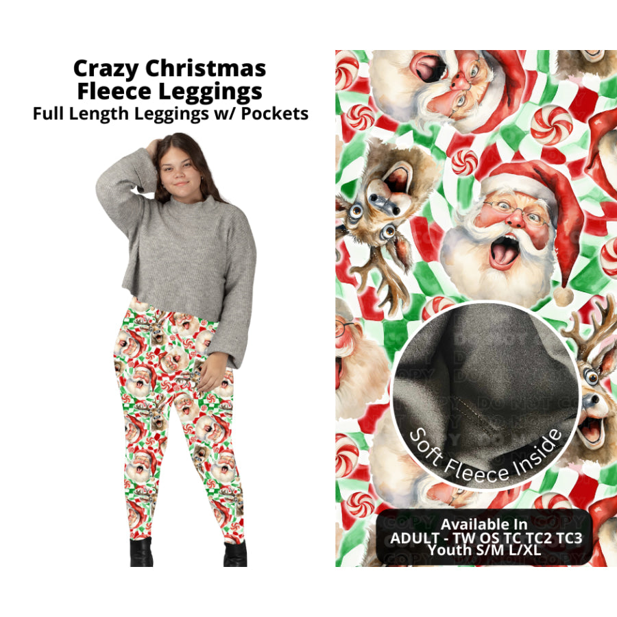 PREORDER Custom Styles - Crazy Christmas - Closes 7 Oct - ETA late Dec 2024 Leggings