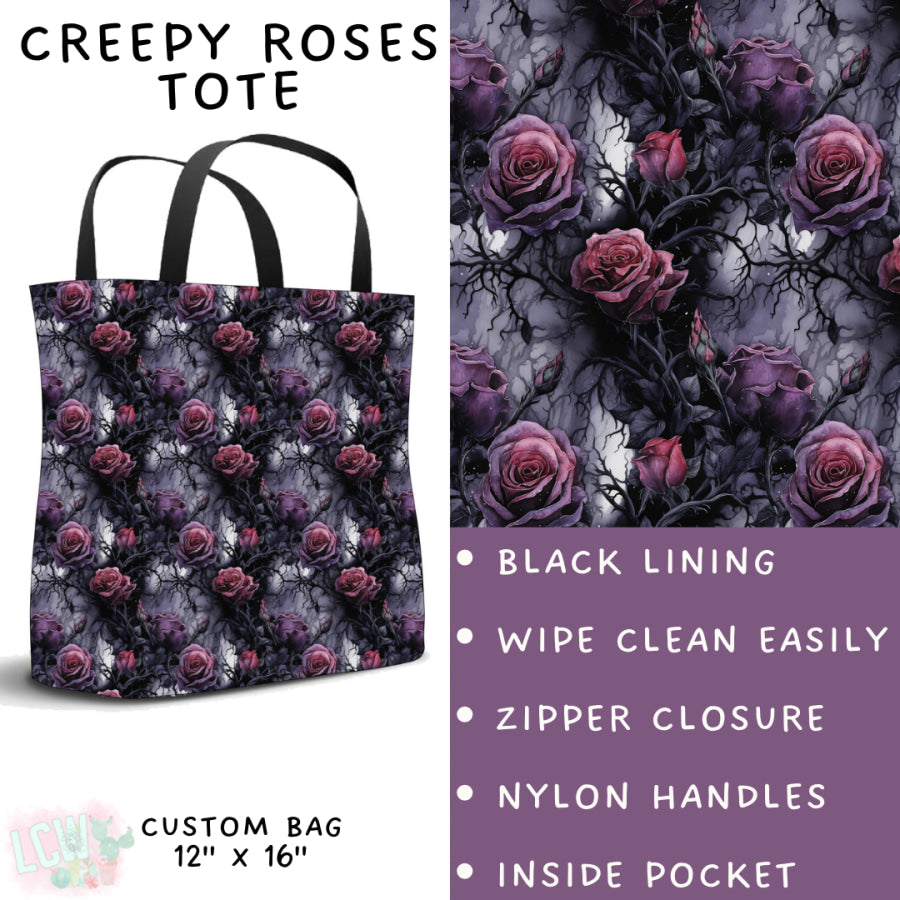 Preorder Custom Styles - Creepy Roses - Closes 10 Jan - ETA early Apr 2025 Leggings