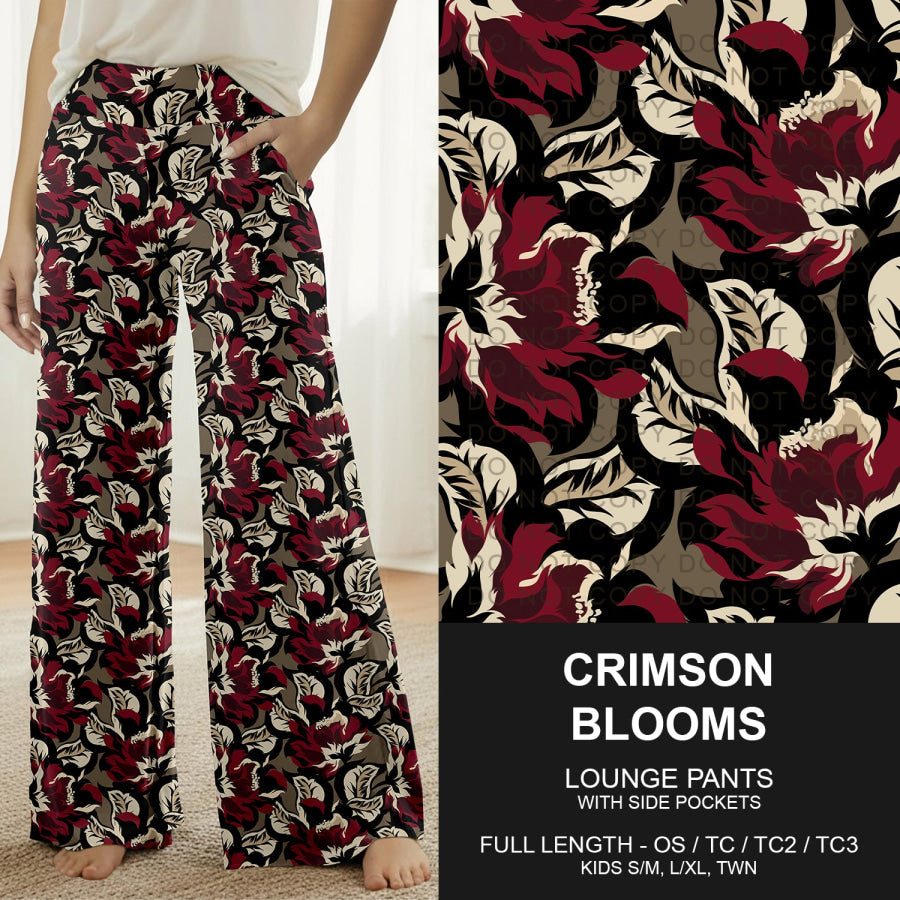 Preorder Custom Styles - Crimson Blooms - Closes 18 Nov - ETA late Feb 2026 Loungewear
