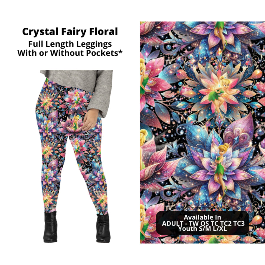 PREORDER Custom Styles - Crystal Fairy Floral - Closes 20 Jan - ETA late Apr 2025 Leggings