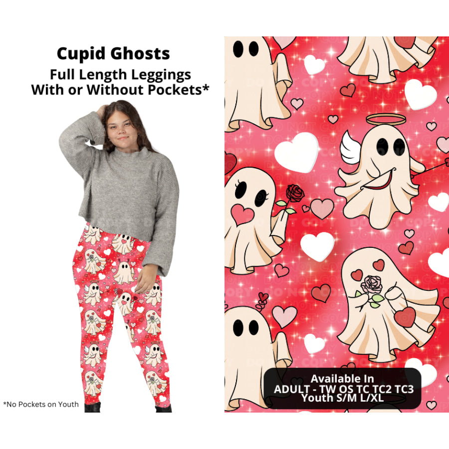 PREORDER Custom Styles - Cupid Ghosts - Closes 28 Nov - ETA late Feb 2025 Leggings