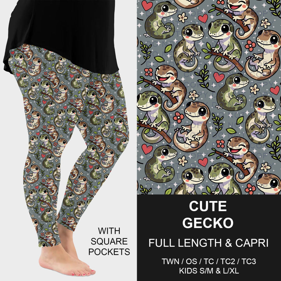 Preorder Custom Styles - Cute Gecko - Closes 25 Nov - ETA late Feb 2026 Loungewear