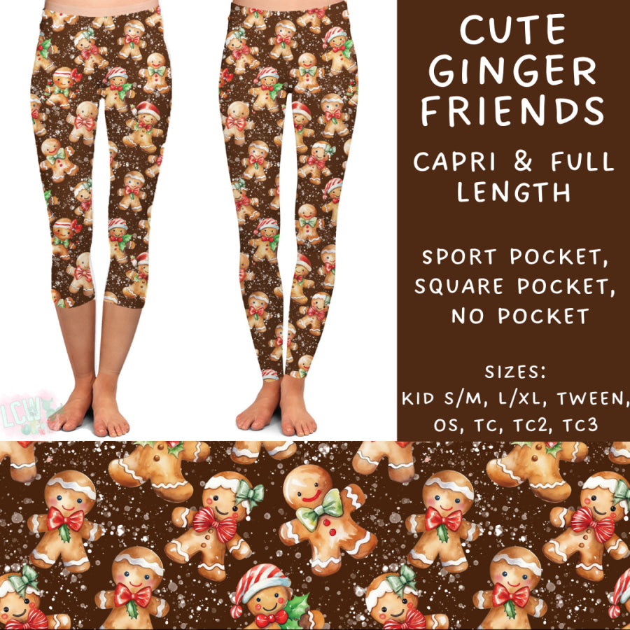 Preorder Custom Styles - Cute Ginger Friends - Closes 31 Oct - ETA early Jan 2025 Leggings