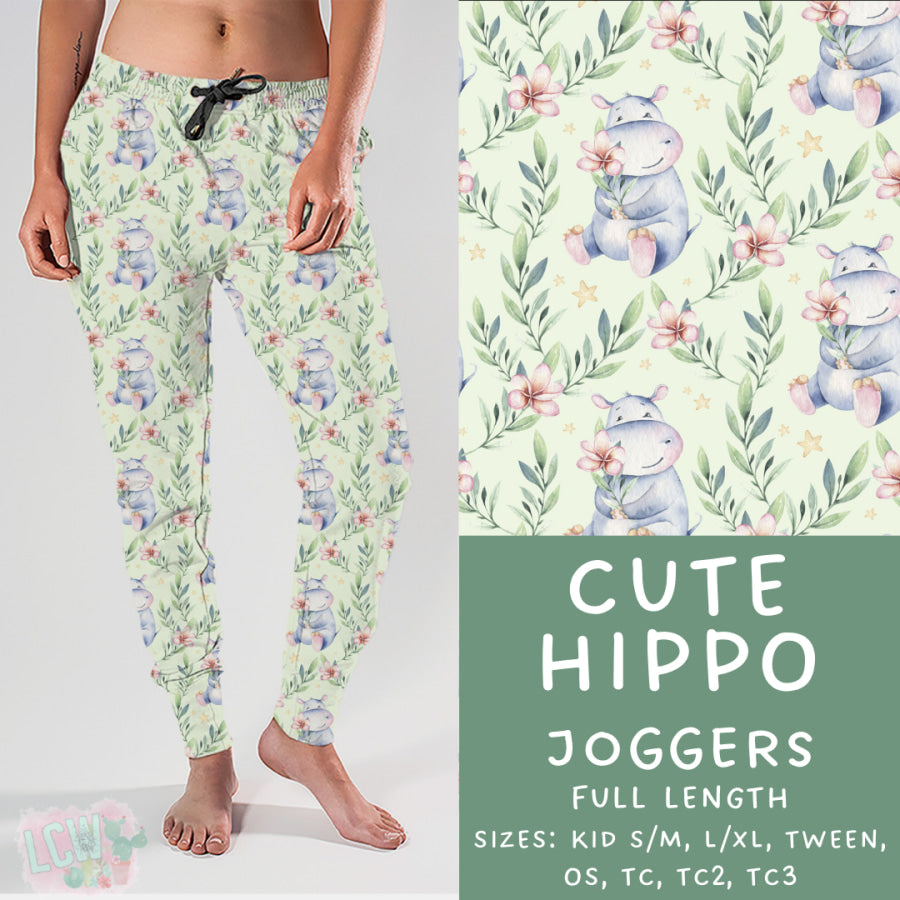 Preorder Custom Styles - Cute Hippo - Closes 5 Mar - ETA late May 2025 Leggings