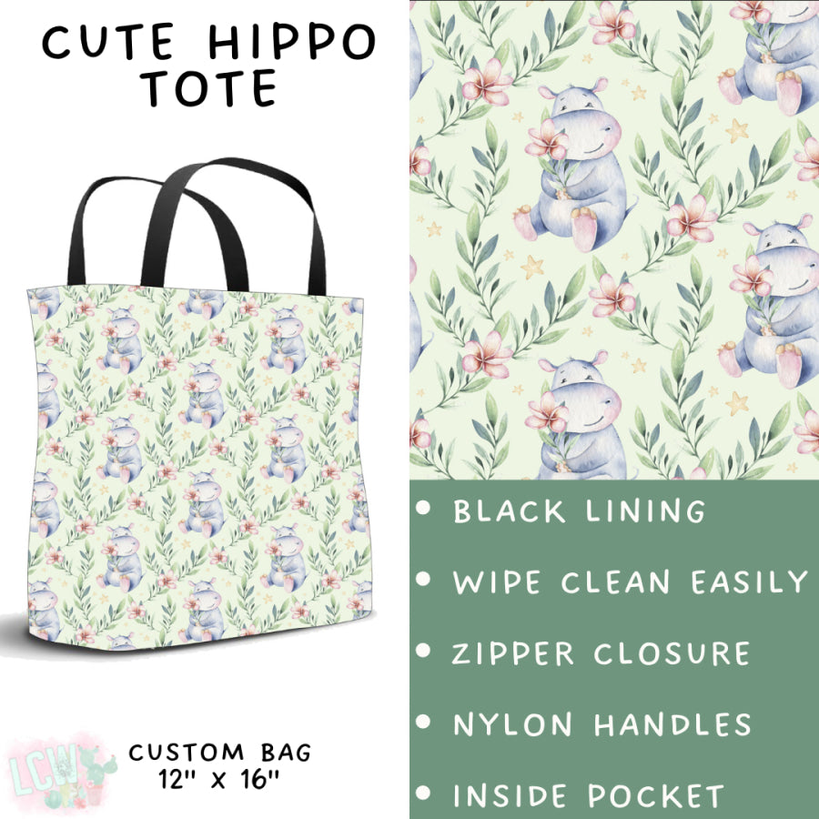 Preorder Custom Styles - Cute Hippo - Closes 5 Mar - ETA late May 2025 Leggings