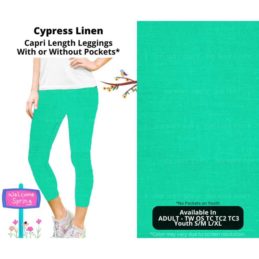 PREORDER Custom Styles - Cypress Linen - Closes 8 Jan - ETA late Apr 2025 Leggings