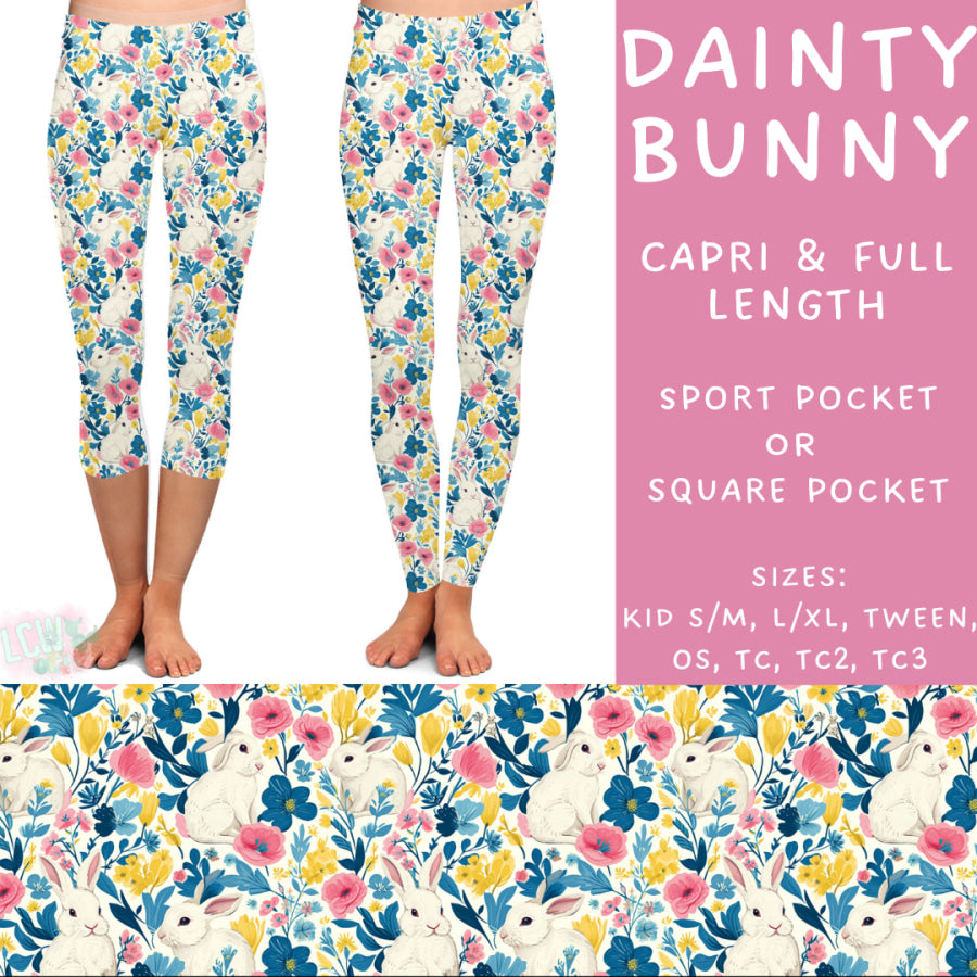 Preorder Custom Styles - Dainty Bunny - Closes 17 Feb - ETA late Apr 2025 Leggings