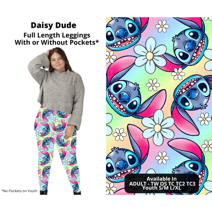 PREORDER Custom Styles - Daisy Dude - Closes 21 Nov - ETA late Feb 2025 Leggings