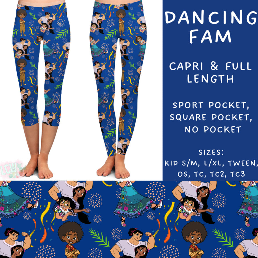 Preorder Custom Styles - Dancing Fam - Closes 18 Nov - ETA early Feb 2025 Leggings