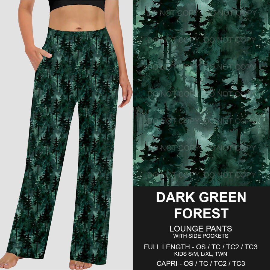 PREORDER Custom Styles - Dark Green Forest - Closes 28 Jan - ETA late May 2025 Loungewear