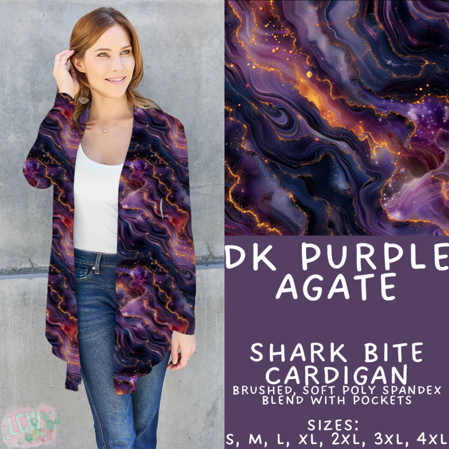 Preorder Custom Styles - Dark Purple Agate - Closes 17 Nov - ETA early Feb 2026 Leggings