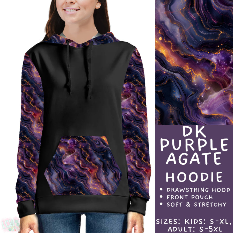 Preorder Custom Styles - Dark Purple Agate - Closes 17 Nov - ETA early Feb 2026 Leggings