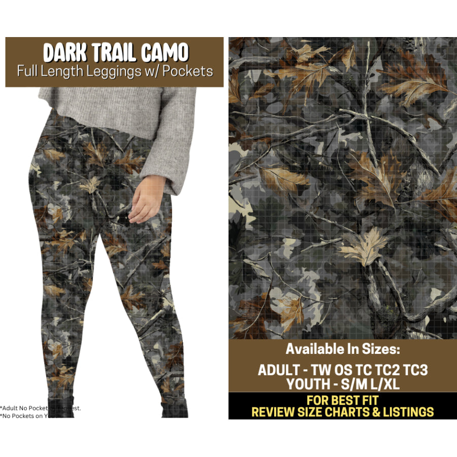 Preorder Custom Styles Dark Trail Camo Closes 12 Sep ETA mid Jan 2026 Leggings