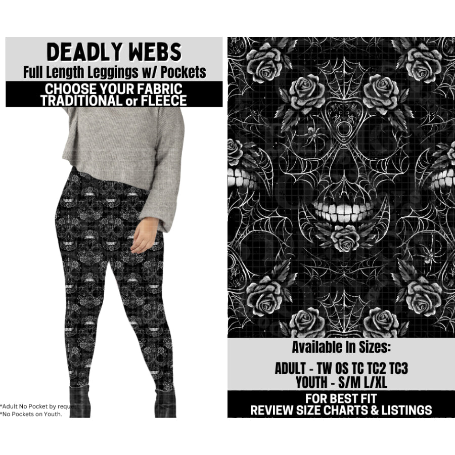 Preorder Custom Styles - Deadly Webs - Closes 6 Oct - ETA mid Feb 2026 Leggings