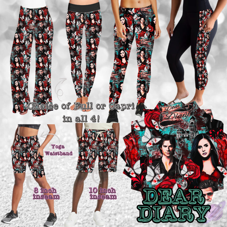 PREORDER Custom Styles - Dear Diary - Closes 21 Sep - ETA late Dec 2025 Leggings