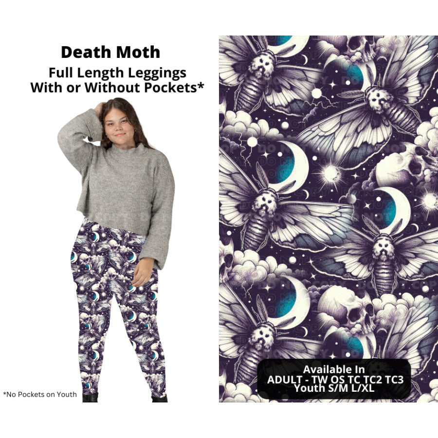 PREORDER Custom Styles - Death Moth - Closes 27 Nov - ETA late Feb 2025 Leggings