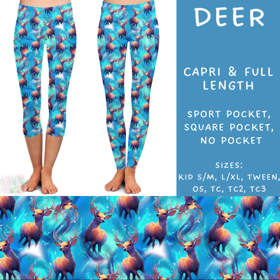 Preorder Custom Styles - Deer - Closes 22 Nov - ETA early Feb 2025 Leggings