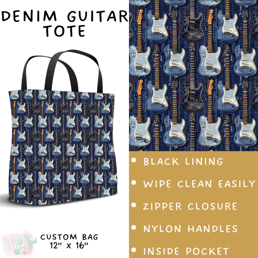 Preorder Custom Styles - Denim Guitar - Closes 29 Sep - ETA late Dec 2025 Leggings