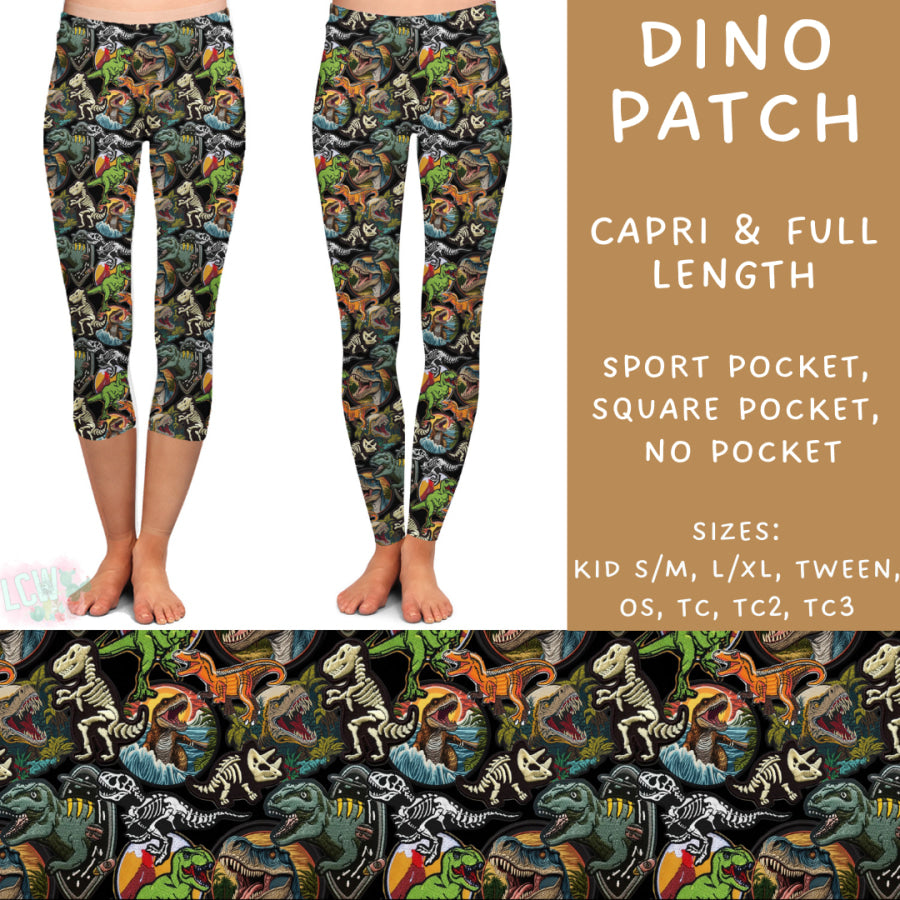 Preorder Custom Styles - Dino Patch - Closes 23 Sep - ETA early Dec 2024 Leggings