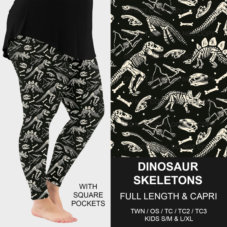 PREORDER Custom Styles - Dinosaur Skeletons - Closes 25 Mar - ETA late Jun 2025 Loungewear