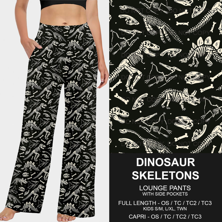 PREORDER Custom Styles - Dinosaur Skeletons - Closes 25 Mar - ETA late Jun 2025 Loungewear