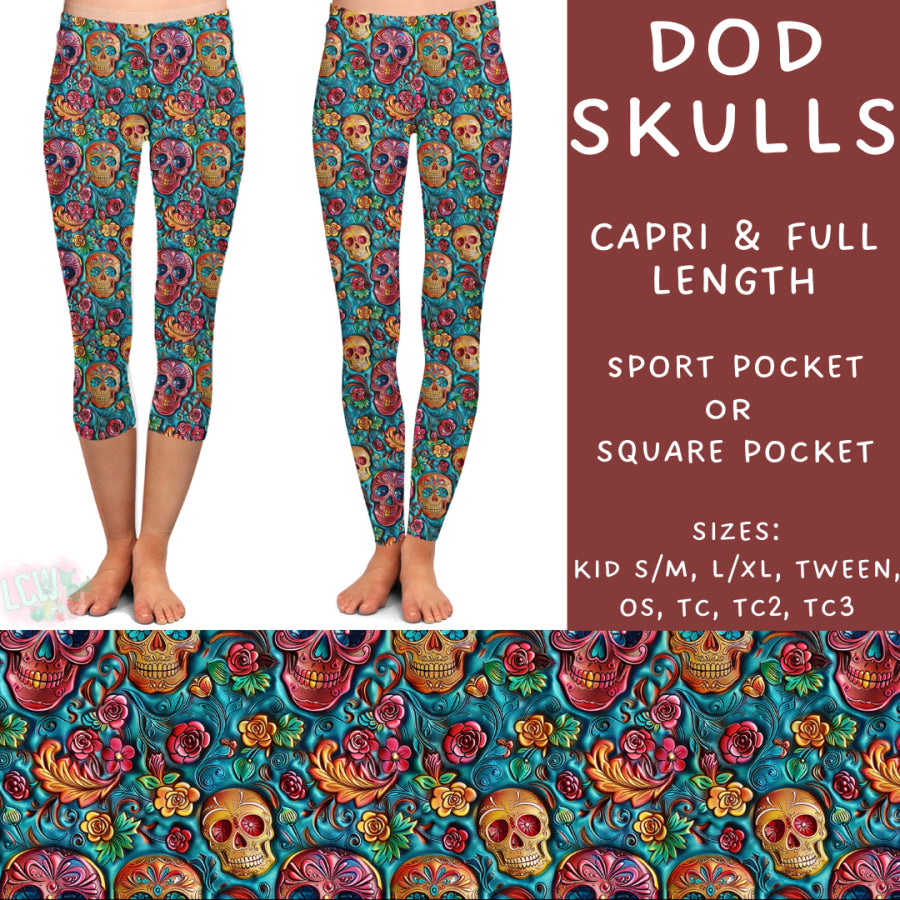 Preorder Custom Styles - DOD Skulls - Closes 5 Mar - ETA late May 2025 Leggings