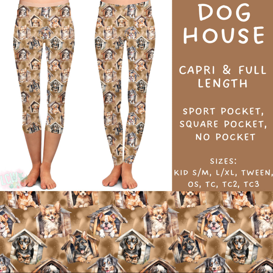 Preorder Custom Styles - Dog House - Closes 2 Oct - ETA late Dec 2024 Leggings